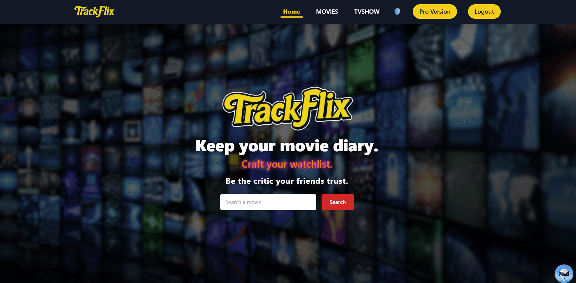 An image of the Trackflix project.